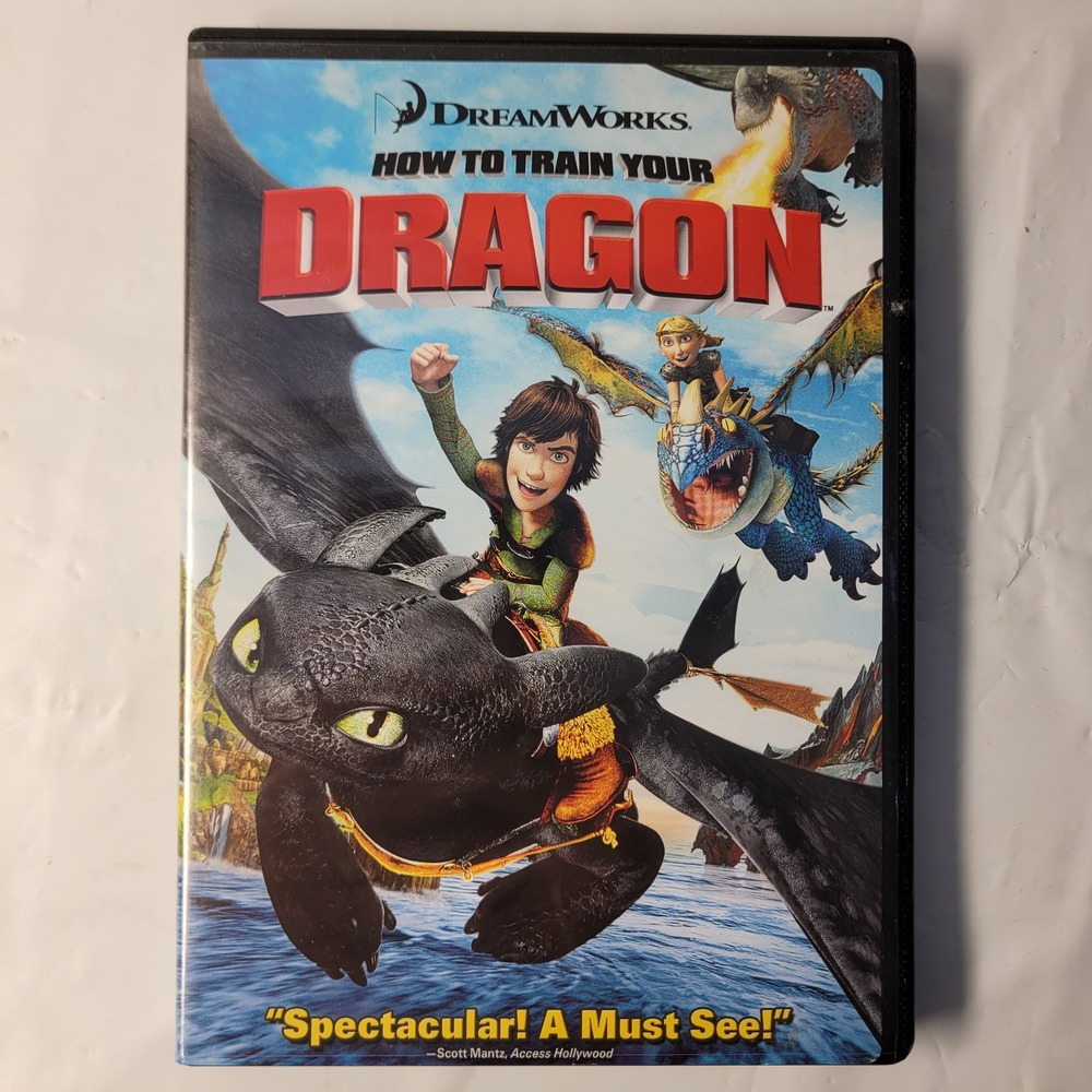DreamWorks How To Train Your Dragon DVD Kids Animated Widescreen 2010 Toothless